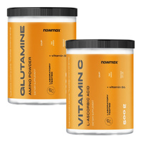 nowmax® L-Glutamine 500 g + nowmax® Vitamin C 500 g