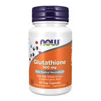 NOW FOODS Glutation 500mg + Ostropest Plamisty 100mg 30 vkaps