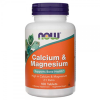 NOW FOODS Calcium & Magnesium 2:1 - Wapń + Magnez 100 tabl
