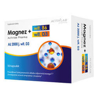 ACTIVLAB Magnez + Witamina B6 + Witamina D3 50 kaps