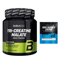 BIOTECH Tri Creatine Malate 300g + BIOTECH Iso Whey Zero 25 g