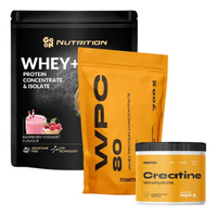 GO ON Nutrition Whey 750g + nowmaxWPC 80 Whey Protein 700g + nowmax Creatine Monohydrate 250g
